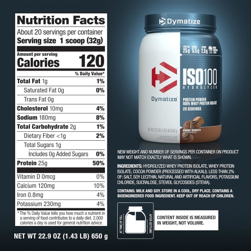 ISO100 Whey Protein Isolate (Gourmet Chocolate)