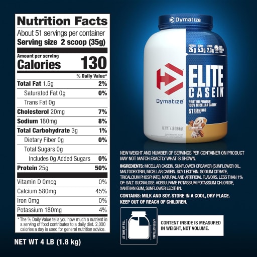 Elite Casein Protein Powder (Cinnamon Bun)