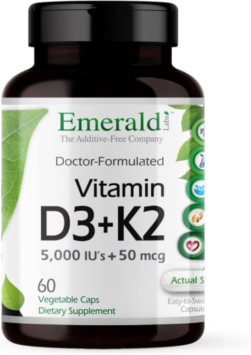 Vitamin D3 5,000 IU's + K2 50 mcg