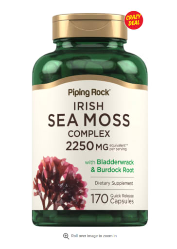 Irish Sea Moss Complex with Bladderwrack & Burdock Root 2250 Mg
