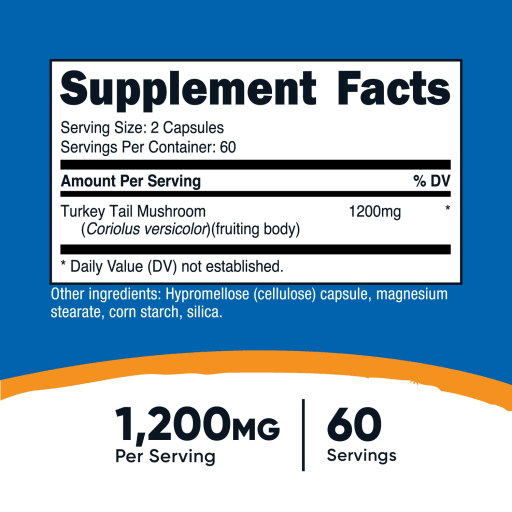 Turkey Tail Mushroom 1200 mg