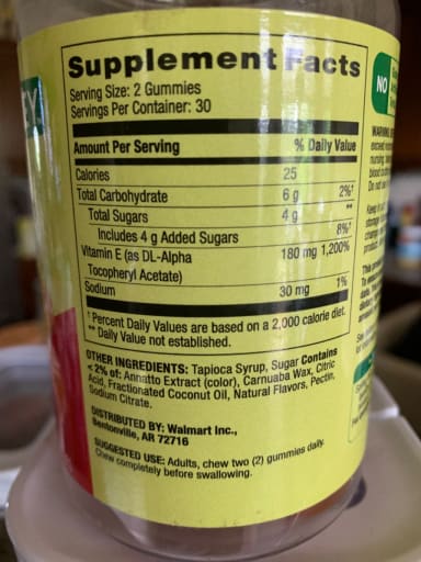 Vitamin E 400 IU Adult Gummy