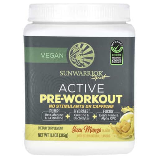 Active Pre-Workout (Yuzu Mango) No Stimulants or Caffeine