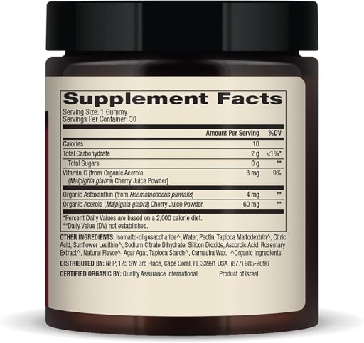Organic Astaxanthin 4 Mg Gummies