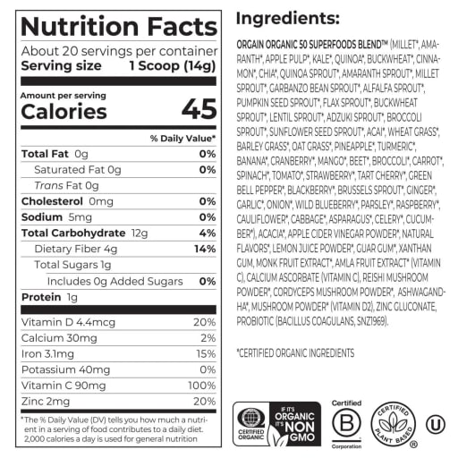 Organic Superfoods + Immunity Up! (Honeycrisp Apple)