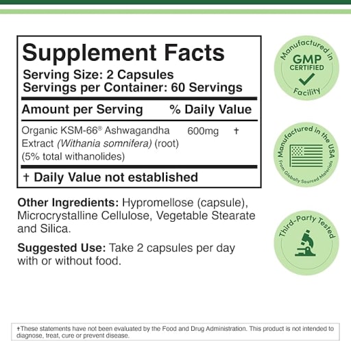 KSM-66 Ashwagandha 600 Mg