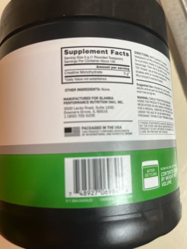 Micronized Creatine