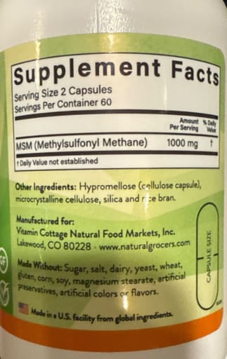 MSM 500 mg
