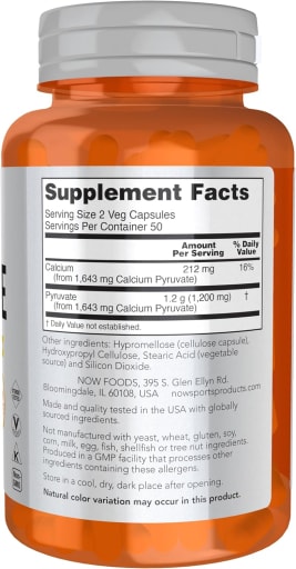 Pyruvate 600 mg