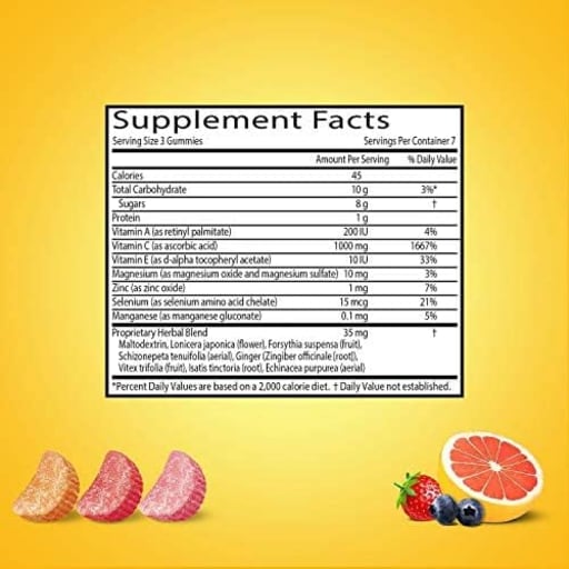 Immune Support Gummies (Assorted Fruit)