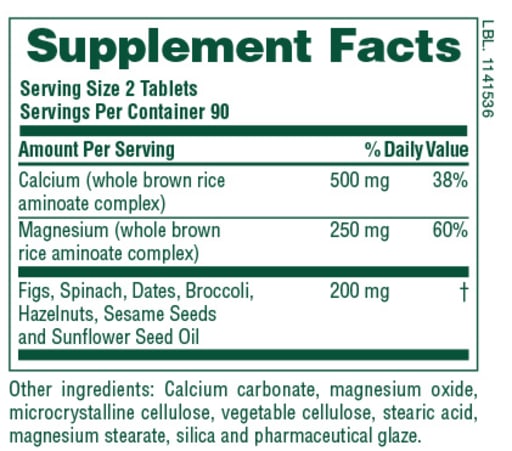 Calcium/Magnesium 500/250 mg Tablets