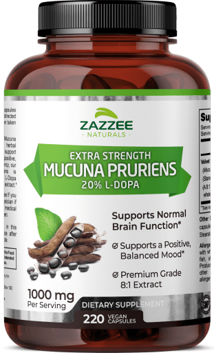 Extra Strength Mucuna Pruriens 20% L-Dopa 1000 mg