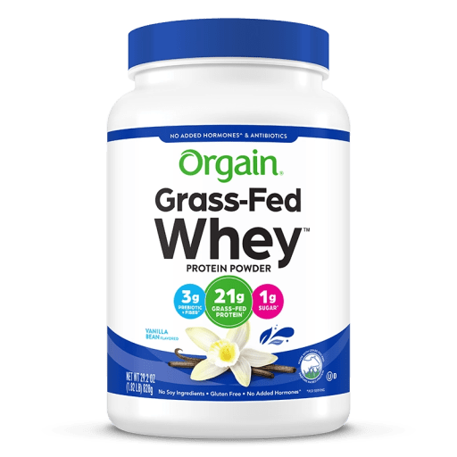 Grass-Fed Whey Protein Powder (Vanilla Bean)