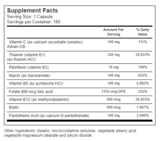 Vitamin B Complex With Vitamin C