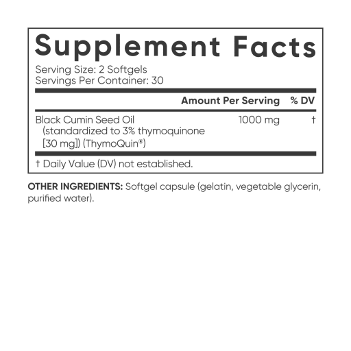 Black Cumin Seed Oil