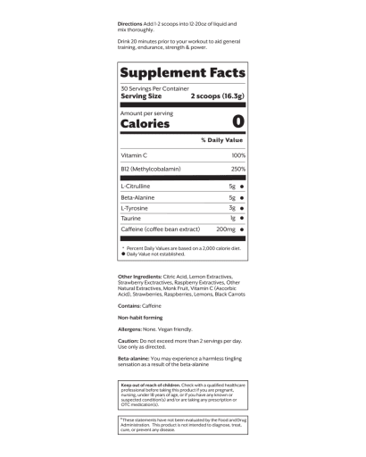 Pre-Workout (Pink Lemonade)