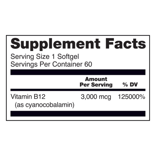 Vitamin B12 3,000 mcg
