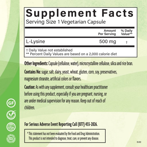L-Lysine 500 mg
