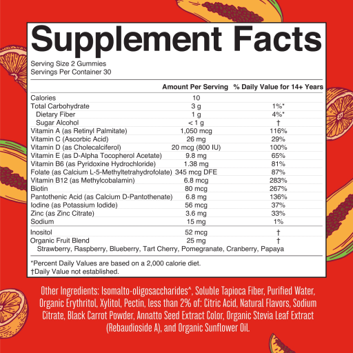 Men's Multivitamin Gummies (Papaya Orange)