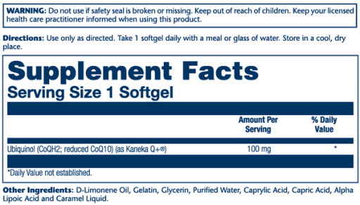 Ubiquinol CoQ-10 100 mg