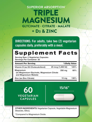 Triple Magnesium + D3 & Zinc
