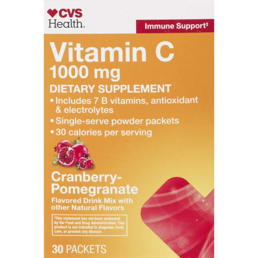 Vitamin C 1000 mg Drink Packets (Cranberry-Pomegranate)