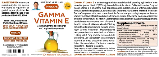 Gamma Vitamin E