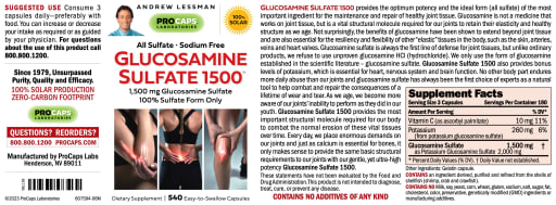 Glucosamine Sulfate 1500