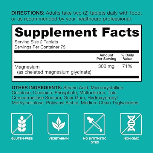 Magnesium Glycinate 300 mg