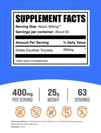 SAMe (S-Adenosyl-L-Methionine Disulfate Tosylate) Powder