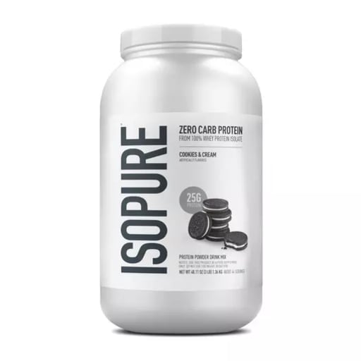 Zero Carb Whey Protein Isolate Powder (Cookies & Cream)