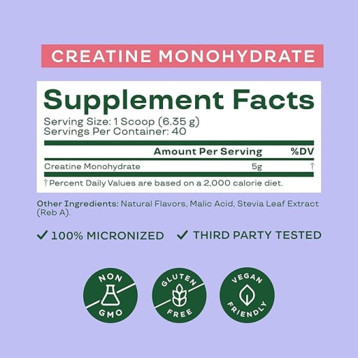 Creatine Monohydrate (Raspberry Lemon)