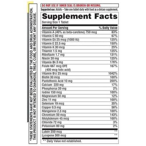 Multivitamin Adults 50+