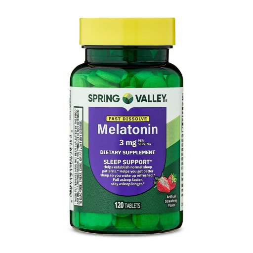 Fast-Dissolve Melatonin 3 mg (Artificial Strawberry)