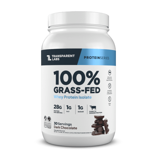 100% Grass-Fed Whey Protein Isolate (Dark Chocolate)