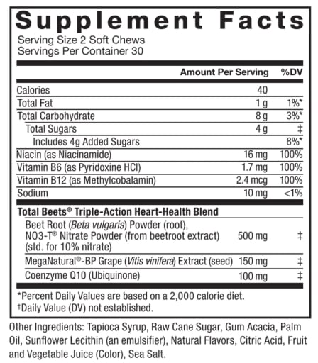 Total Beets Soft Chews (Berry Flavor)