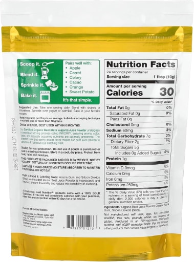 Organic Beet Juice Powder