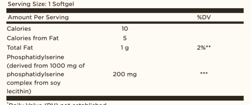 Phosphatidylserine 200 mg Softgels
