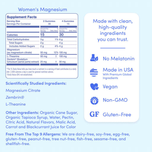 Women’s Nighttime Reset Calming Magnesium