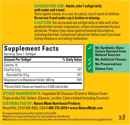 Magnesium Extra Strength 400 mg