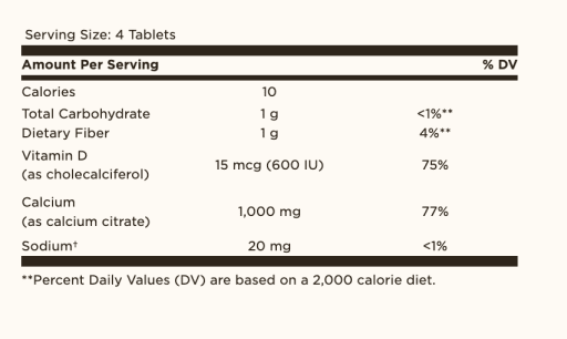 Calcium Citrate with Vitamin D3 Tablets