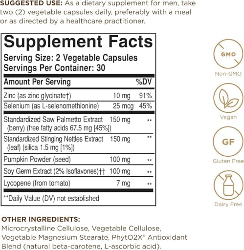 Prostate Support Vegetable Capsules