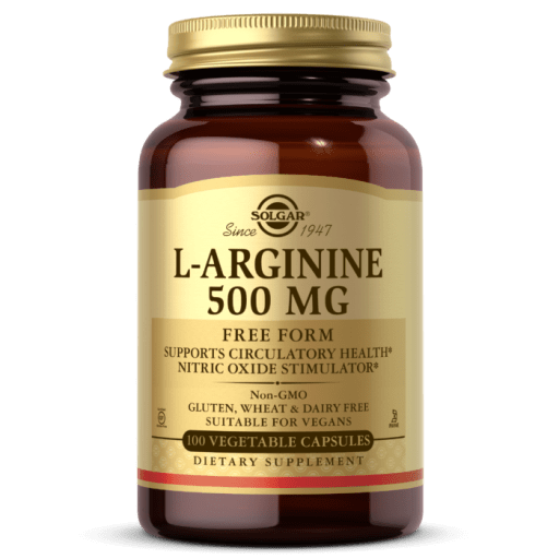 L-Arginine 500 mg Vegetable Capsules