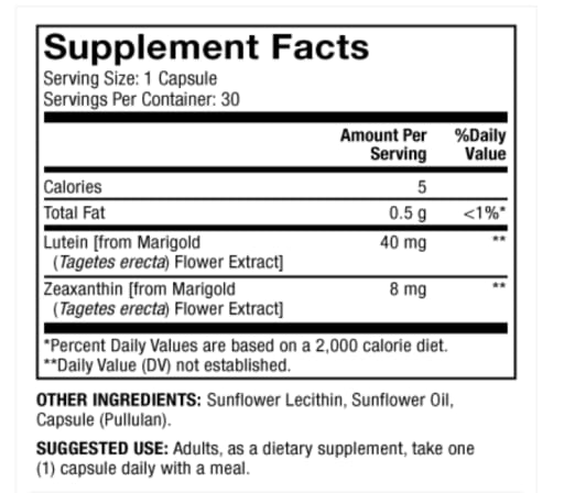 Lutein with Zeaxanthin