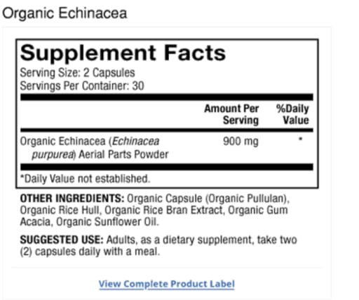 Organic Echinacea