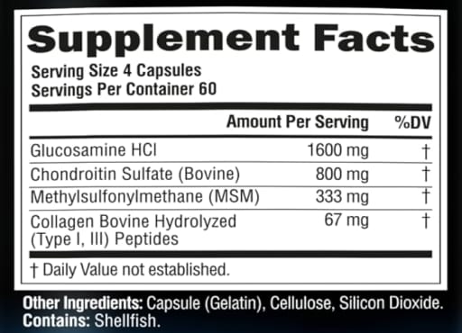 Glucosamine Chondroitin Collagen & MSM