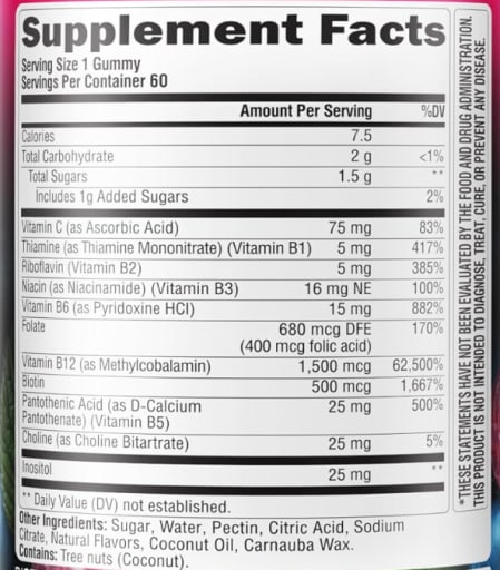 Vitamin B-Complex with Vitamin B12 Gummies