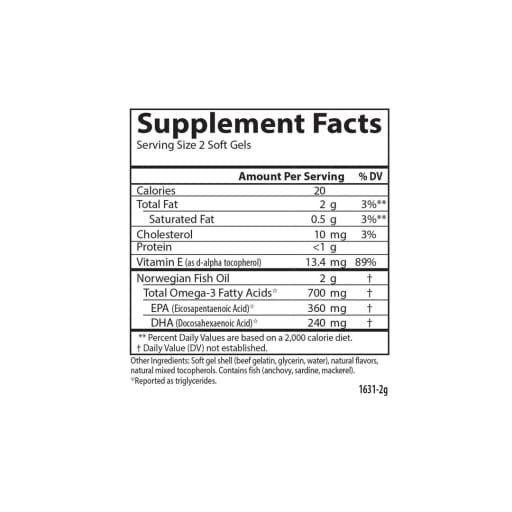 The Very Finest Fish Oil (Natural Orange Flavor)