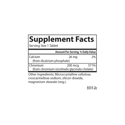 Chelated Chromium 200 mcg