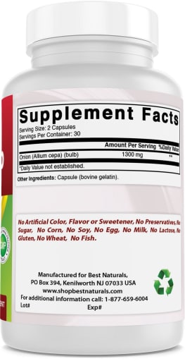 Onion Bulb 1300 mg